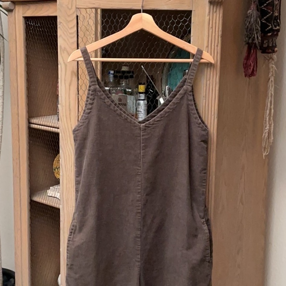 Billabong Windechaser Cord Jumpsuit in Green - Picture 6 of 14